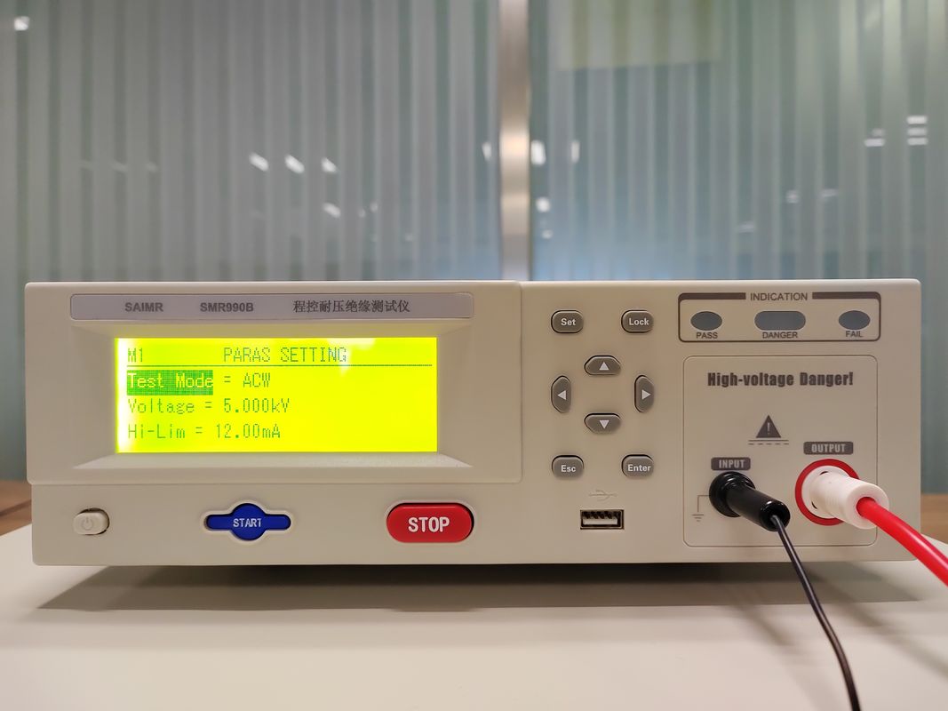 7.5kg φορητός δοκιμαστής υδροξείδωσης υδροξείδωσης αντέχει στην τάση δοκιμαστής με λειτουργία ανίχνευσης τόξου επίπεδο 1-9